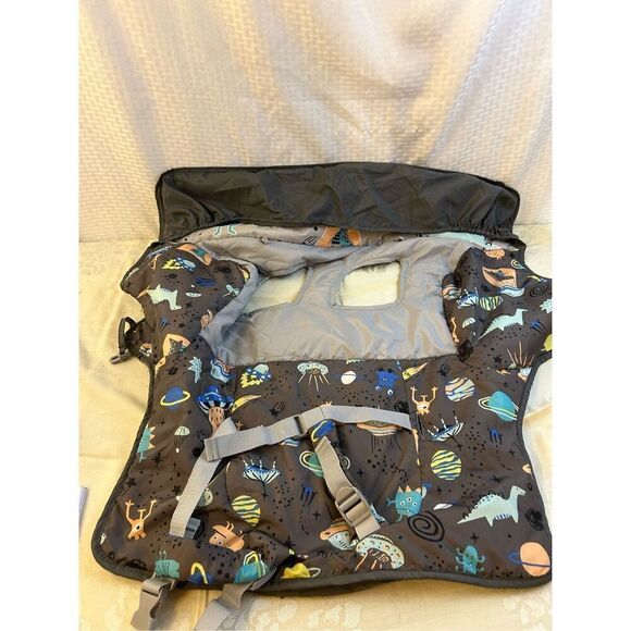 Gold bug shopping cart cover gray Dinosaur space - Picture 3 of 6